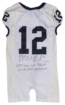 2004 Michael Robinson Game Used and Signed/Inscribed Penn State Road Jersey Worn on 09/25/04 (Beckett)